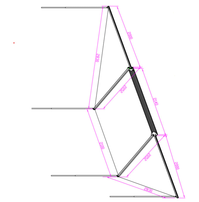 180 Degree 30 Second Wing Awning - Wing Awnings