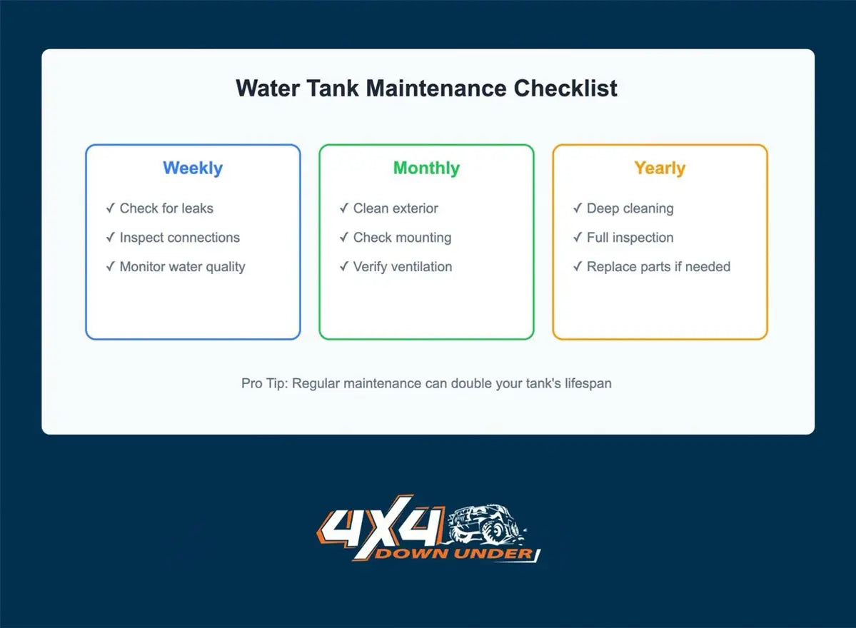 4x4 Water Tank Maintenance Checklist