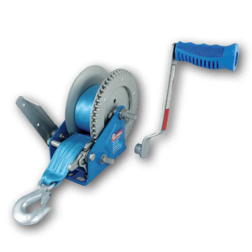 Ark 1900lb Manual Boat Trailer Winch with Web Strap - Hand Winch