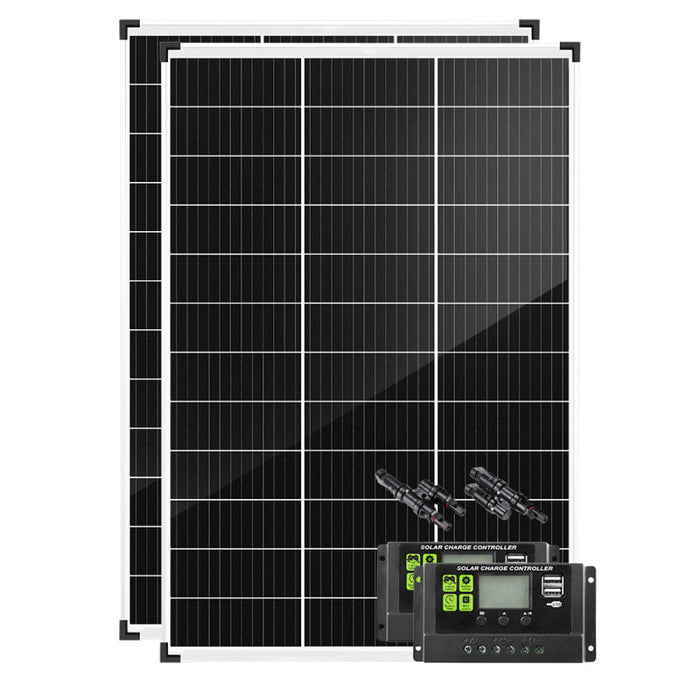 ATEM Power 12V Mono Solar Panel Kit | 130W/250W | Pair - Rooftop Solar Panels