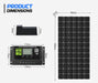 ATEM Power 12V Mono Solar Panel Kit | 130W/250W | Pair - Rooftop Solar Panels