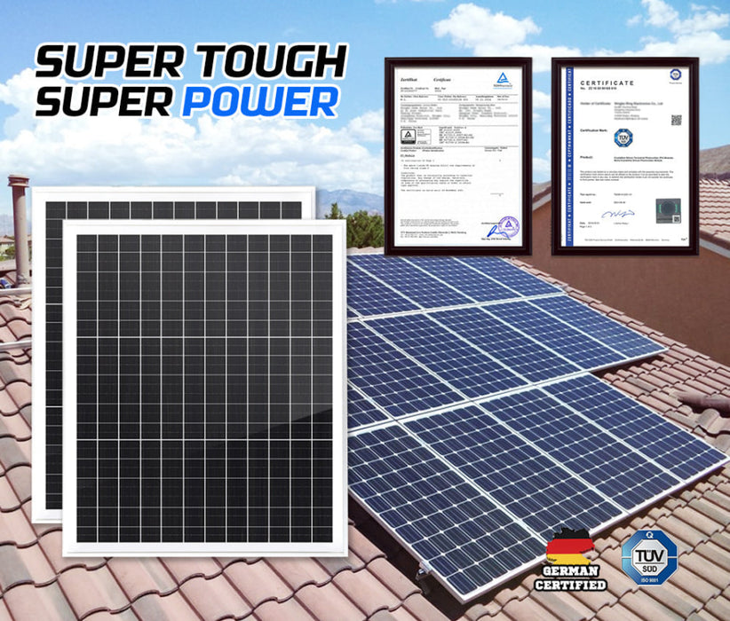 Atem Power 12V Mono Solar Panel Kit - Rooftop Solar Panels