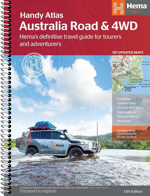 Australia Road and 4WD Handy Atlas featuring travel guides and maps for adventurous journeys