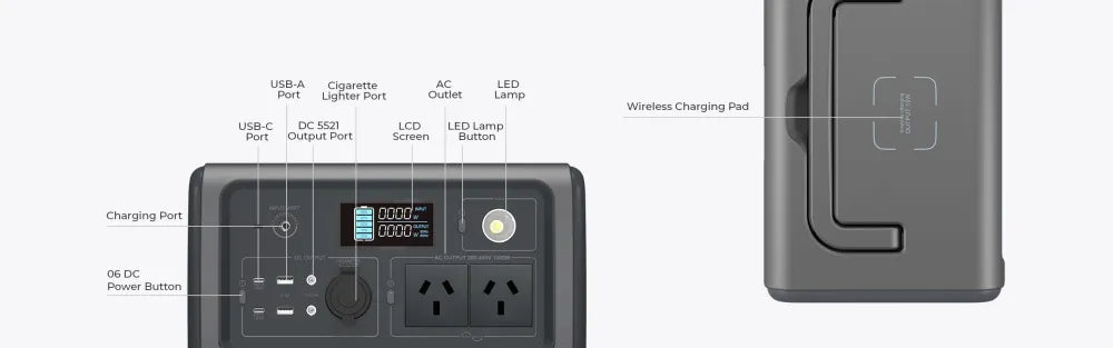 Bluetti EB70 Portable Power Station | 1000W - Portable Power Station