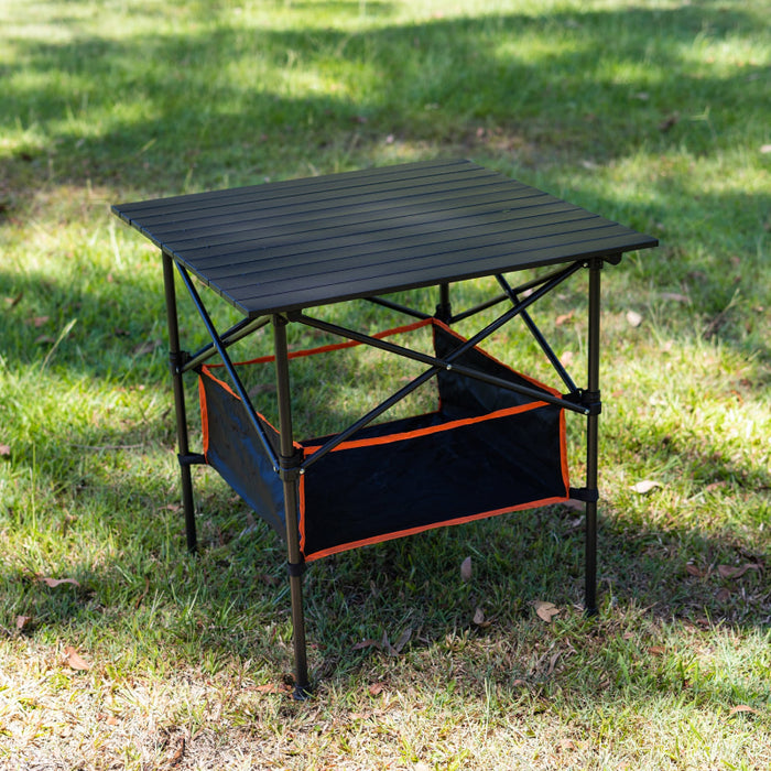 Boab Roll Up Camping Table with Basket - Camping Accessories