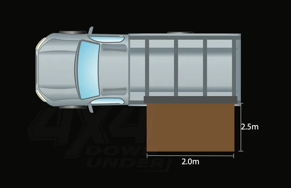 Boab Vehicle 4x4 Awning | 2.5m - Vehicle Awnings