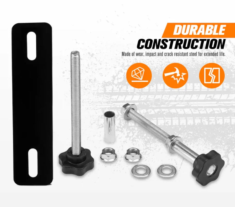 Hardware components for Bunker Indust Recovery Tracks Mounting Kit for durable construction