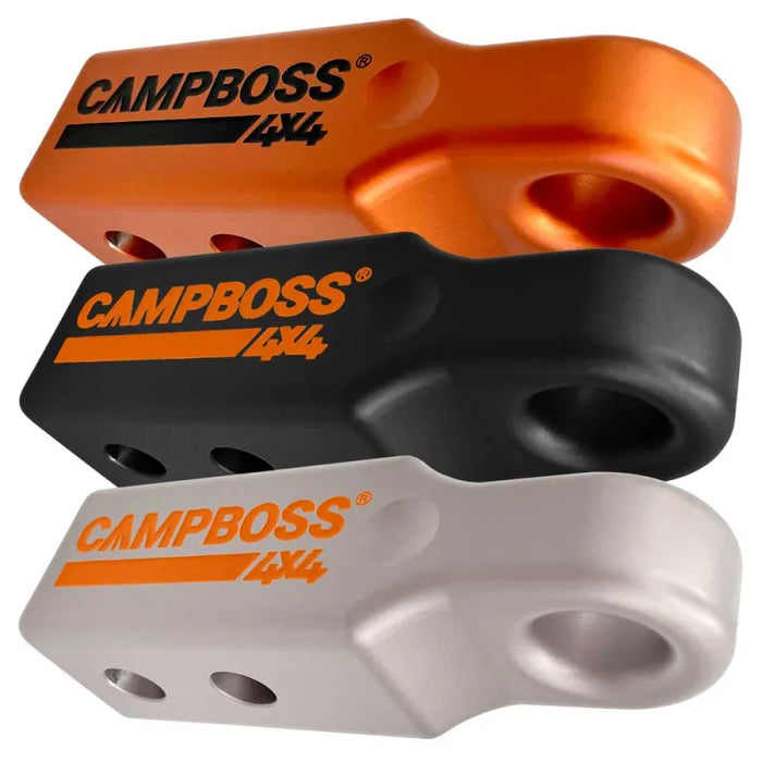 CampBoss Boss 7075 T6 Aluminium Recovery Hitch | Black | Silver | Orange