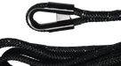 Carbon Offroad Double Braided Black Synthetic Winch Rope with Luminous Fibre | 7T x 24M - Winch Accessories