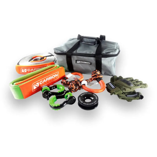 Carbon Offroad Essential Snatch and Winch Recovery Kit