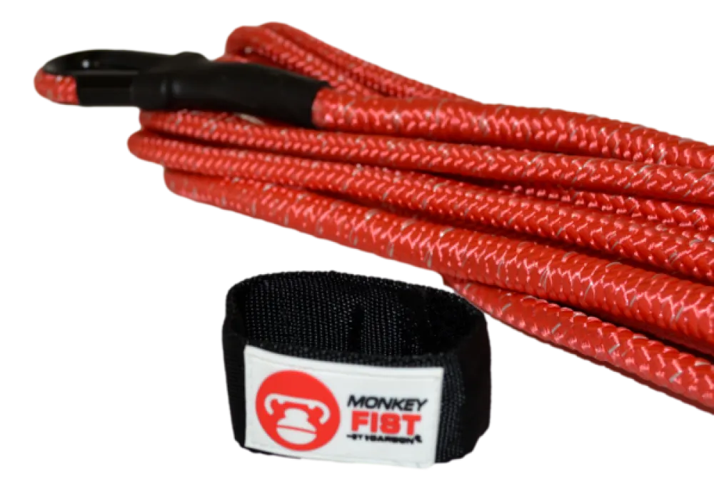 Carbon Offroad Monkey Fist Premium Braided Winch Extension Rope | 7T x 10M - Winch Rope/Cable