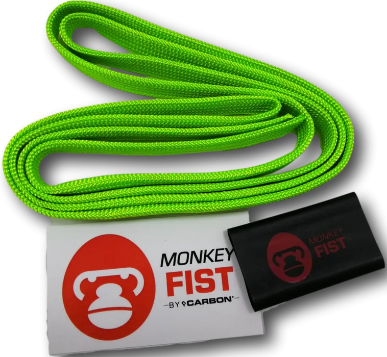 Carbon Offroad Monkey Fist Rope Sheath | 4 Colours - Fluro Green - Winch Rope/Cable