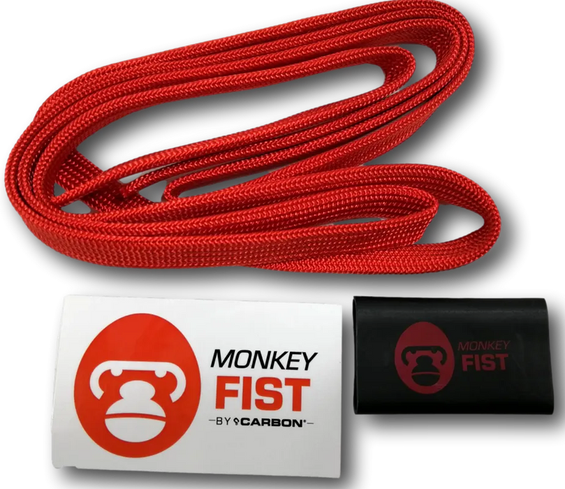 Carbon Offroad Monkey Fist Rope Sheath | 4 Colours - Vibrant Red - Winch Rope/Cable