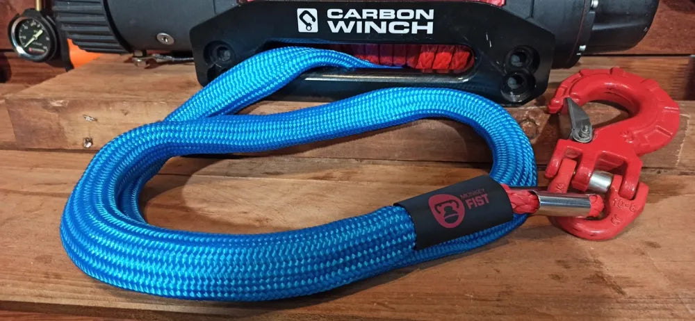 Carbon Offroad Monkey Fist Rope Sheath | 4 Colours - Winch Rope/Cable