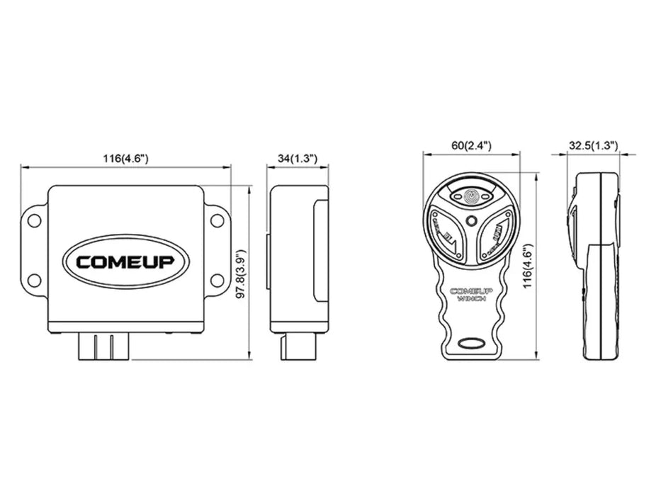 COMEUP Wireless ATV Winch Remote Control