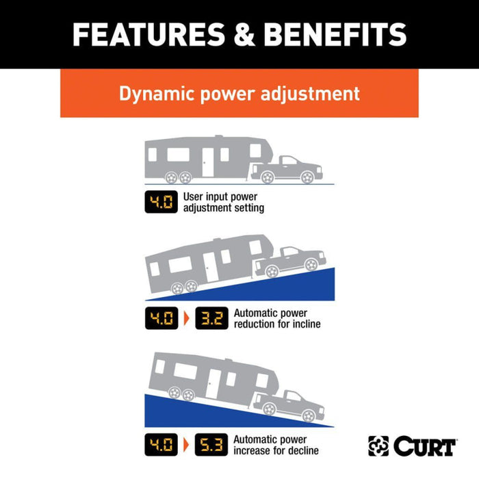 CURT Triflex Proportional Trailer Brake Controller - brake controller