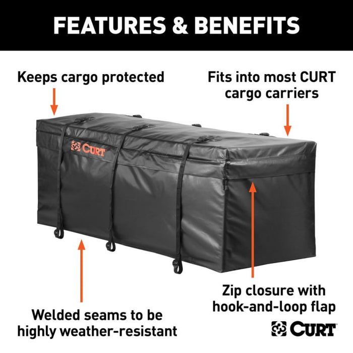 CURT Weather-Resistant Vinyl Cargo Bag (142cm x 46cm x 53cm)