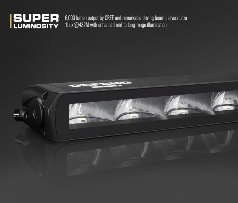 Defend Indust 20 LED LIGHT BAR IP68 Rating 6,000 Lumens - Light Bars