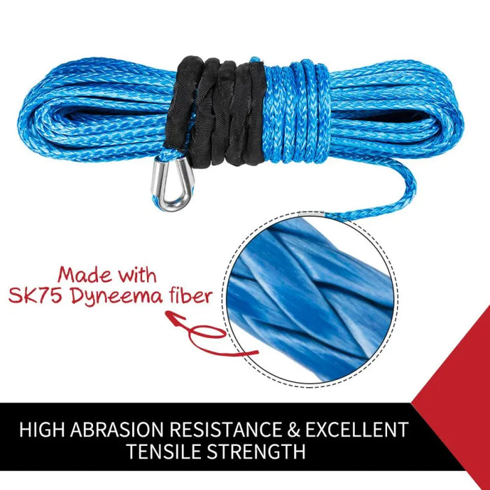 Dyneema Synthetic Winch Rope Tow Recovery Cable - 4x4 Accessories