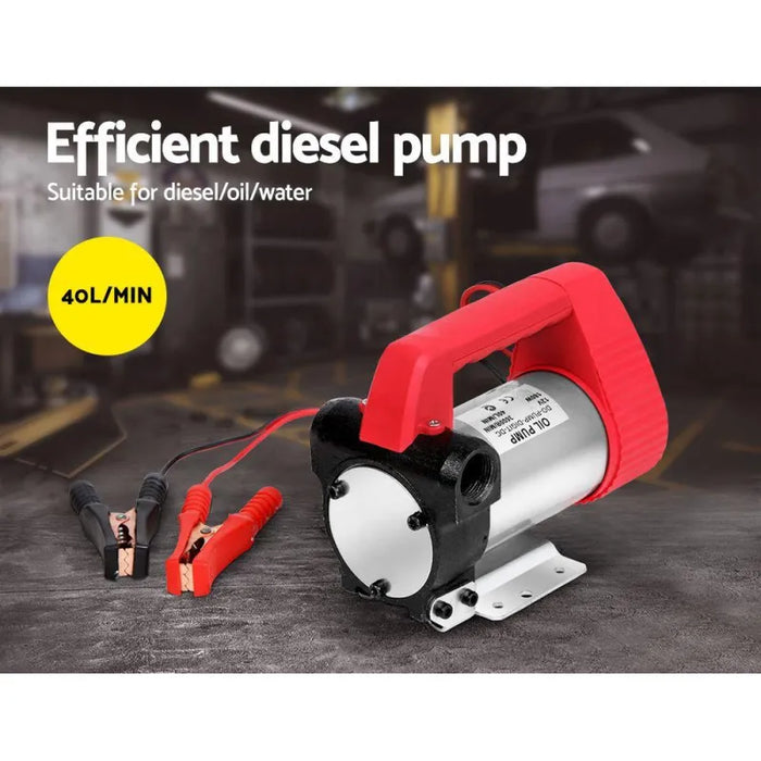 Electric 12V Diesel/Oil/Water Transfer Pump - Tank Accessory