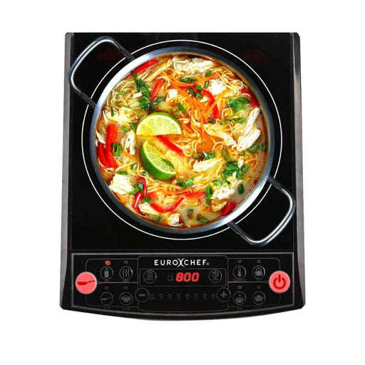 EuroChef Electric Induction Portable Cooktop Ceramic Hot Plate Kitchen Cooker 10AMP - Appliances > Kitchen Appliances