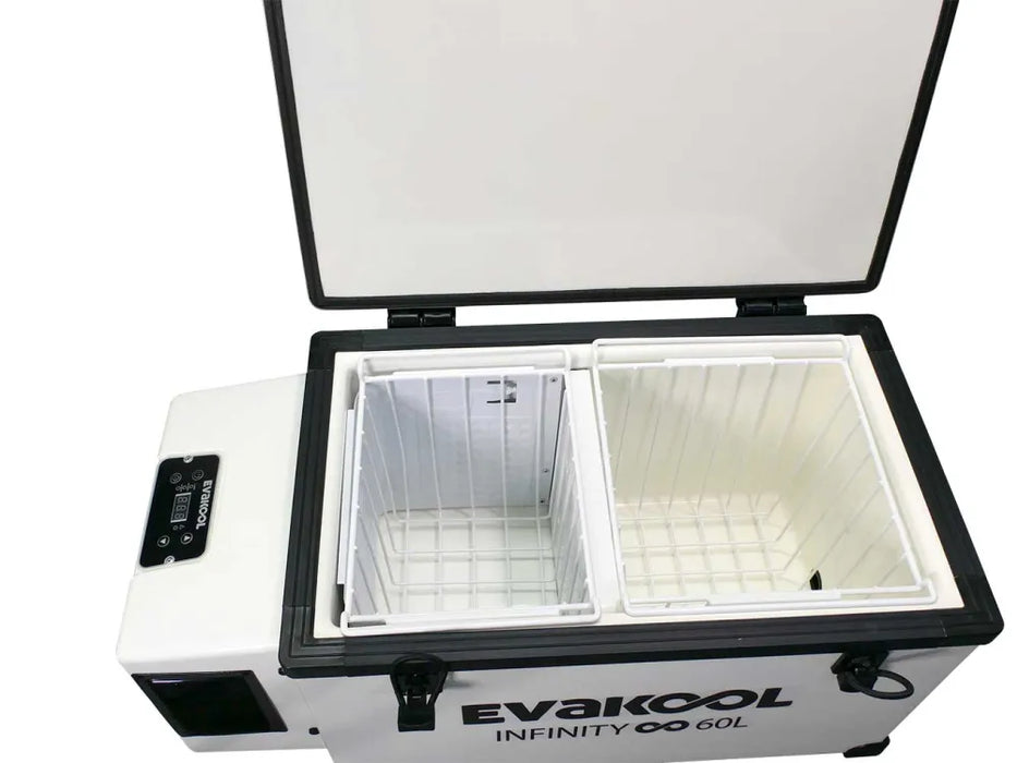 EvaKool 60L Fibreglass Infinity Camping Fridge/Freezer | RFE60-FF - Fridge/Freezer