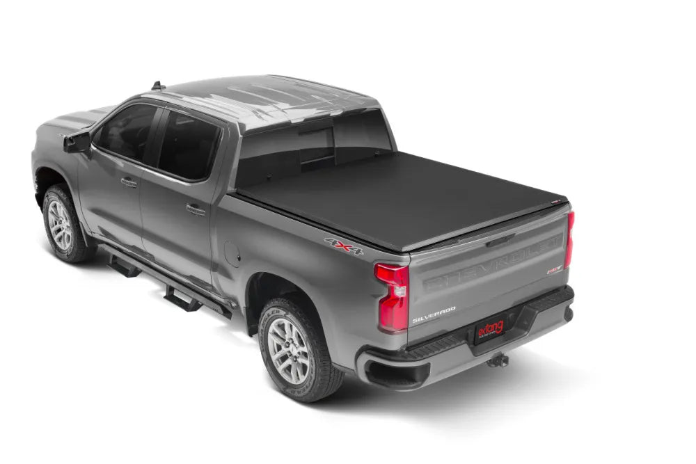 Extang Trifecta E-Series Tri-Fold Tonneau Cover - Chevrolet Silverado 1500 Crew Cab LTZ/Trailboss - Tonneau