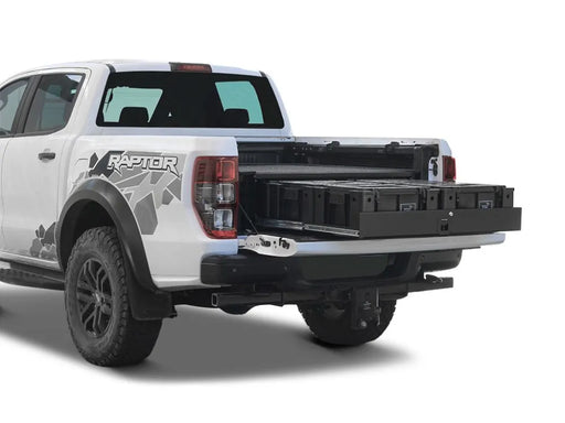 Front Runner Wolf Pack Drawer Kit for Ford Ranger Wildtrak / Raptor with Drop In Bed Liner | 2014 - Current - Drawer System