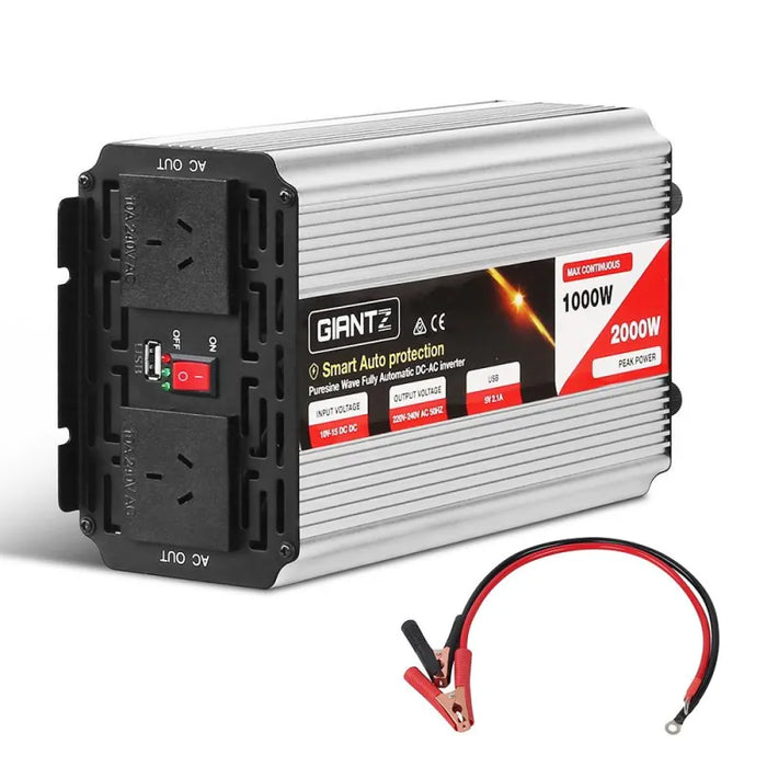 Giantz 1000W Puresine Wave DC-AC Power Inverter - Inverter