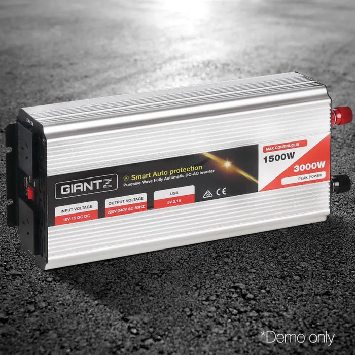 Giantz 1500W Puresine Wave DC-AC Power Inverter - Inverter