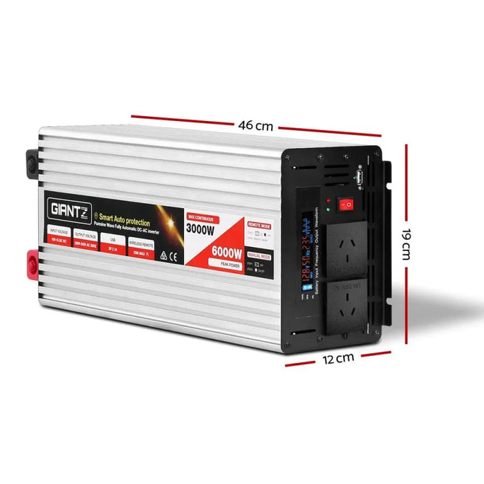 Giantz 3000W Puresine Wave DC-AC Power Inverter - Inverter