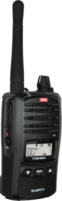 GME 5/1 Watt IP67 UHF CB Handheld Radio (TX6160X) with 6 Colour Options - Handheld Radio