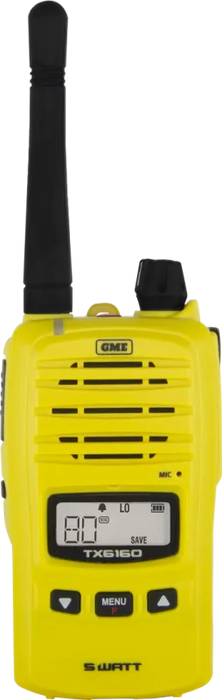 GME 5/1 Watt IP67 UHF CB Handheld Radio - Blaze Orange | TX6160XO - Handheld Radio