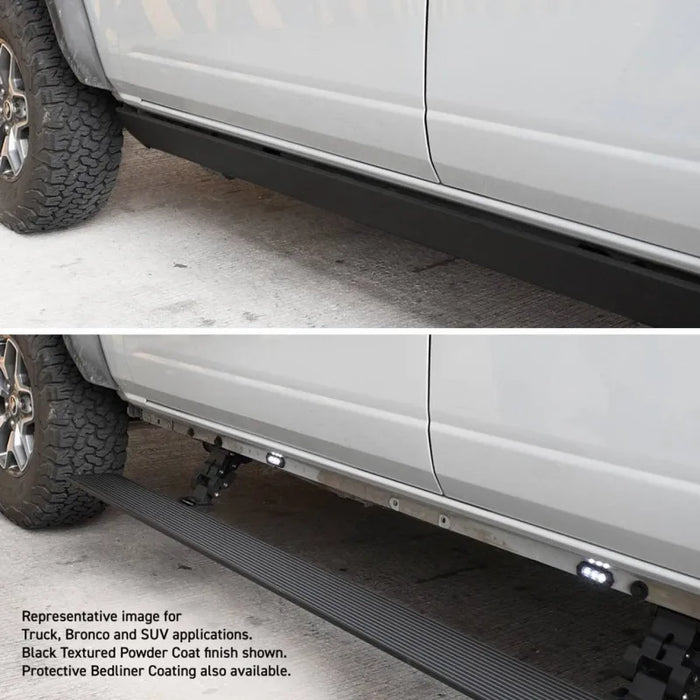 Go Rhino E1 Electric Running Board for Chevrolet Silverado 1500 (2024 + ) | Textured Black