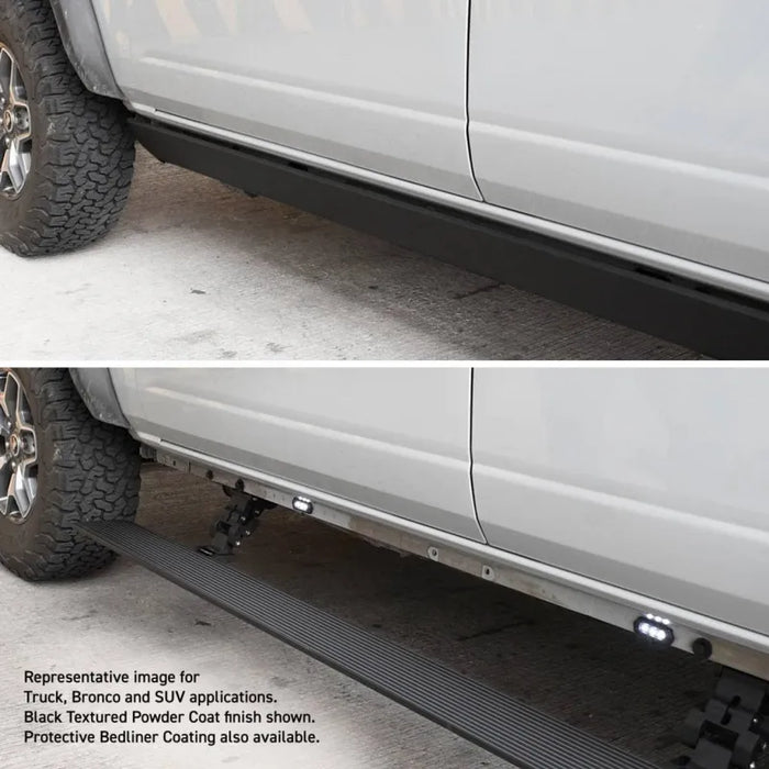 Go Rhino E1 Electric Running Board for Various Vehicle | Textured Black - Sidesteps