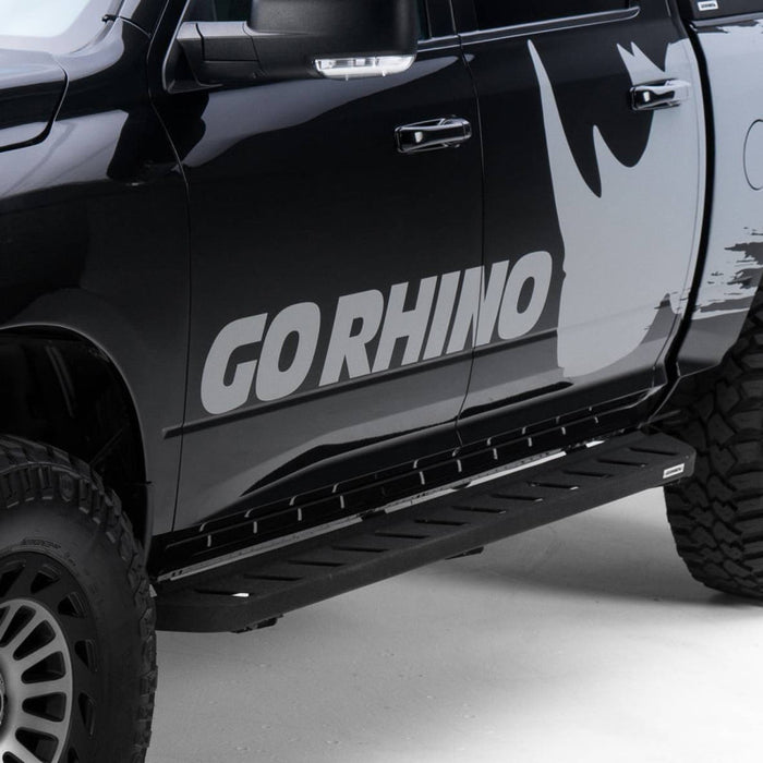 Go Rhino RB10 Running Boards for Silverado and Ford Ranger | Protective Bedliner Coat - Sidesteps