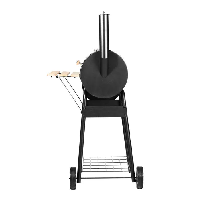 Grillz 2-In-1 Offset BBQ Grill and Charcoal Smoker