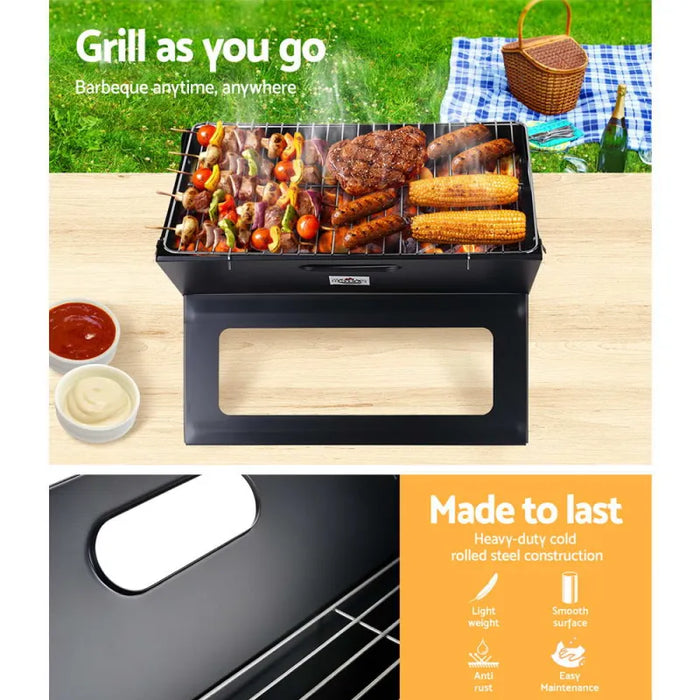 Grillz Notebook Portable Charcoal BBQ Grill - Home & Garden > BBQ