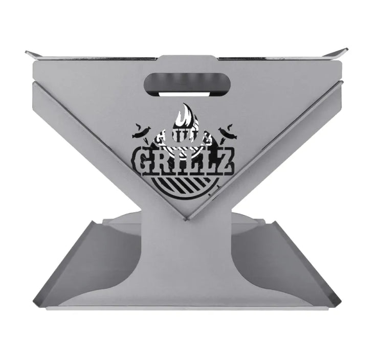 Grillz Portable Camping Fire Pit and BBQ - Portable Fire Pit & BBQ