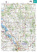 Topographical map of Tasmania highlighting roads and terrain features in an easy read atlas