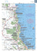 Map of Coastal Queensland with cities and parks from the Hema Cape York Atlas