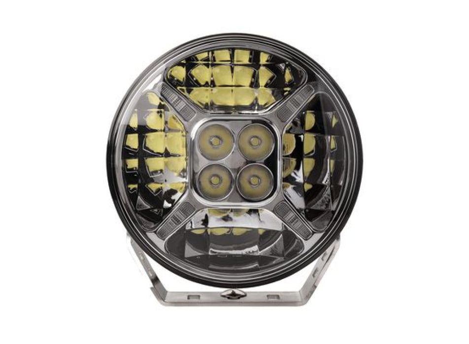 Hulk 9 Round LED Driving Lamp | Black/Chrome - Driving Lights