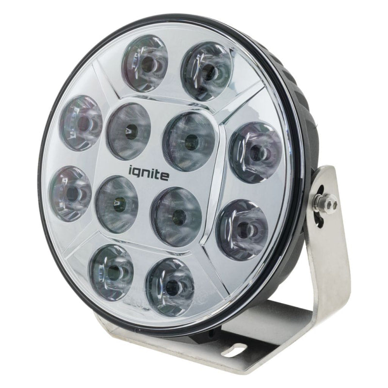 Ignite 9 Round LED Driving Lamp | Flood/Spot Beam | Chrome Face - Driving Lights