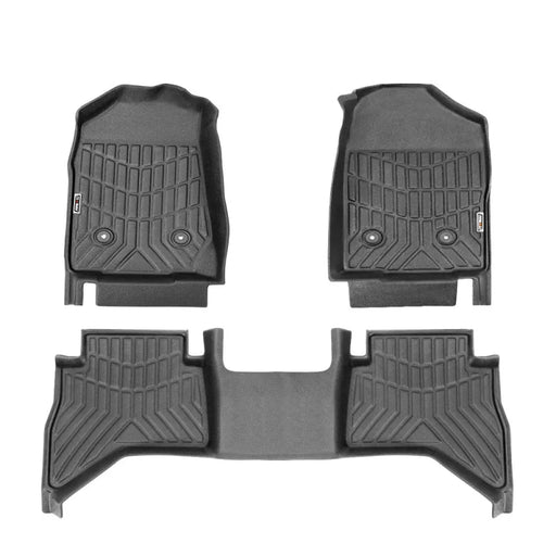 Kiwi Masters 3D TPE Car Floor Mats for Holden Colorado Dual Cab | 2012 - 2020 - Car Floor Mats