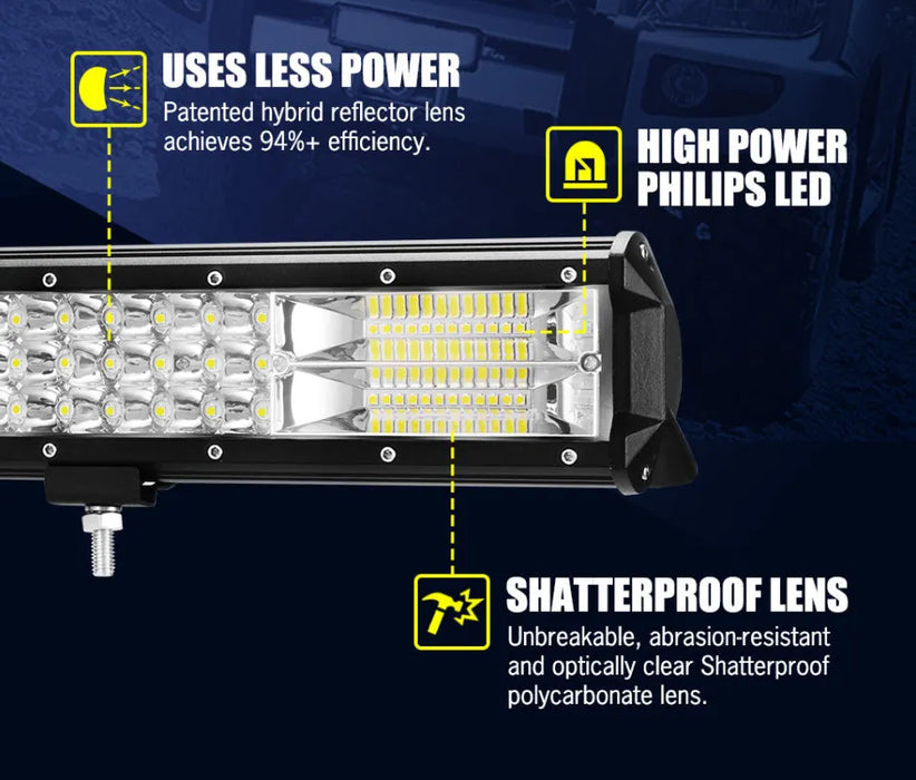 Lightfox 23 Led Light Bar IP68 Rating 9,980 Lumens - Light Bars