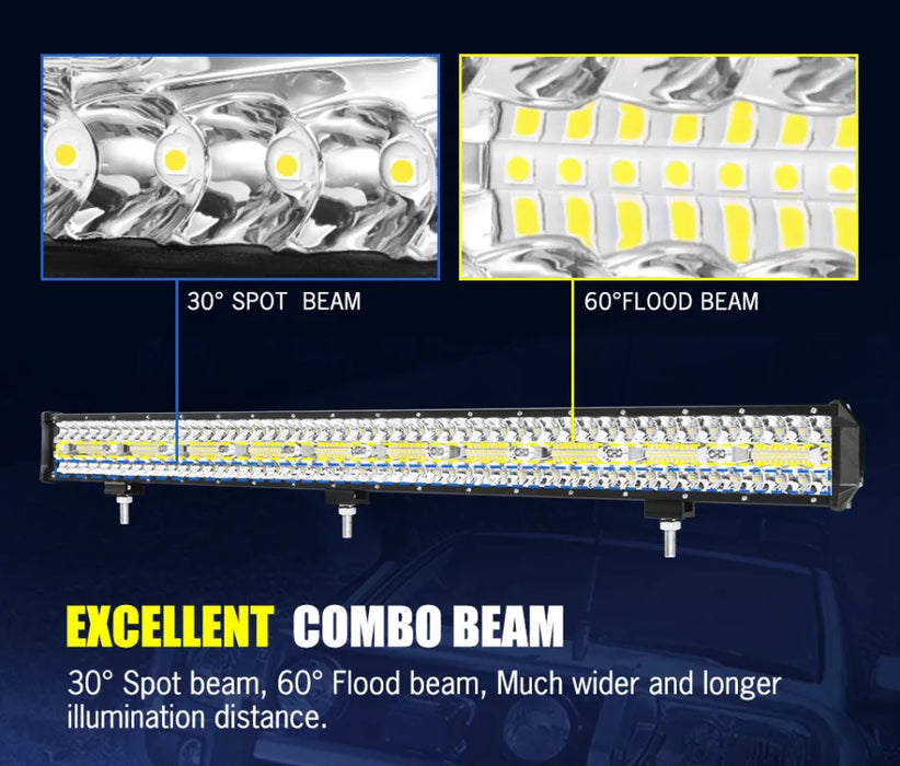 Lightfox 28 LED 3-Row Light Bar - Light Bars