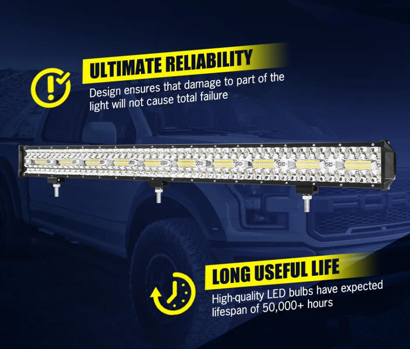 Lightfox 28 LED 3-Row Light Bar - Light Bars