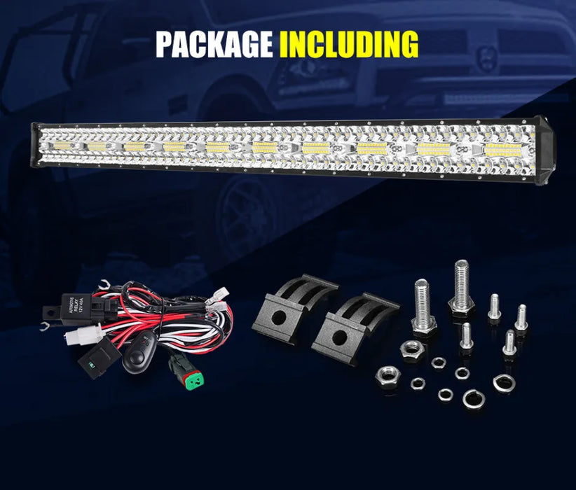 Lightfox 28 LED 3-Row Light Bar - Light Bars