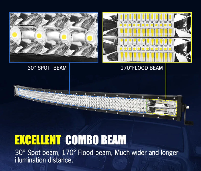 Lightfox 50 LED Curved Light Bar - Light Bars