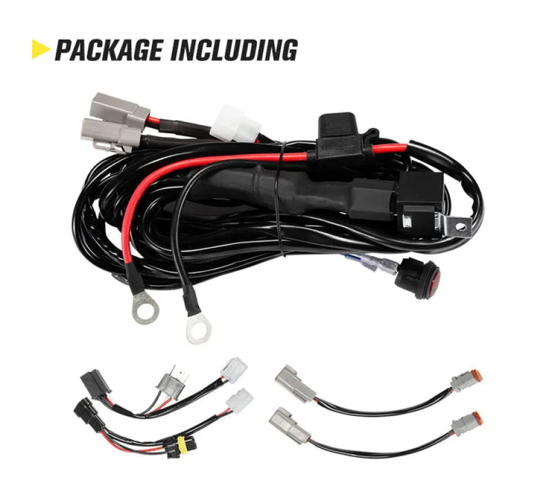 Lightfox Dual Connector Smart Harness High Beam Driving Wiring kit - Lighting Accessories